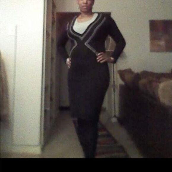 Mossimo V-Neck Sweater Dress - Picture 1 of 7